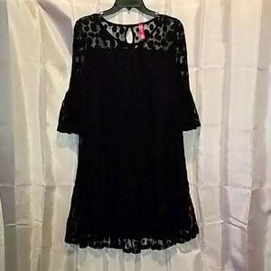 Hello Miz black lace maternity dress